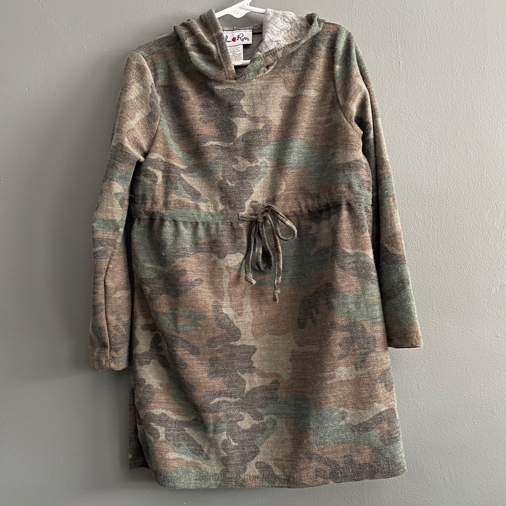 Urban Rose Girls Camouflage Hoodie Dress
